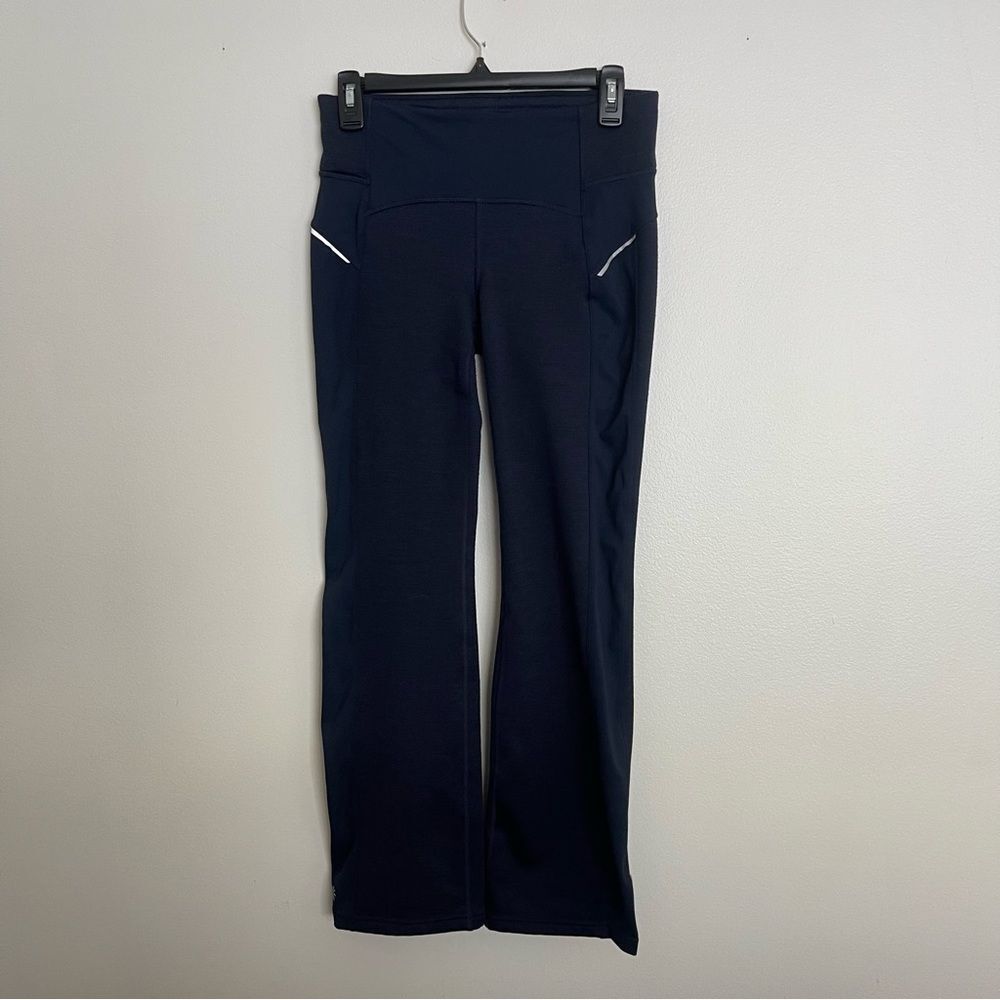 Athleta Polar Fleece Lined Boot Cut Legging in Deep Navy